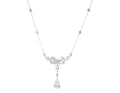 Pear Drop & Marquise Floral Cluster Necklace