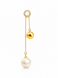 Yellow Gold Modular Drop Earrings